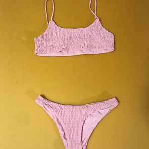 Zaful Pink Swimsuit Set